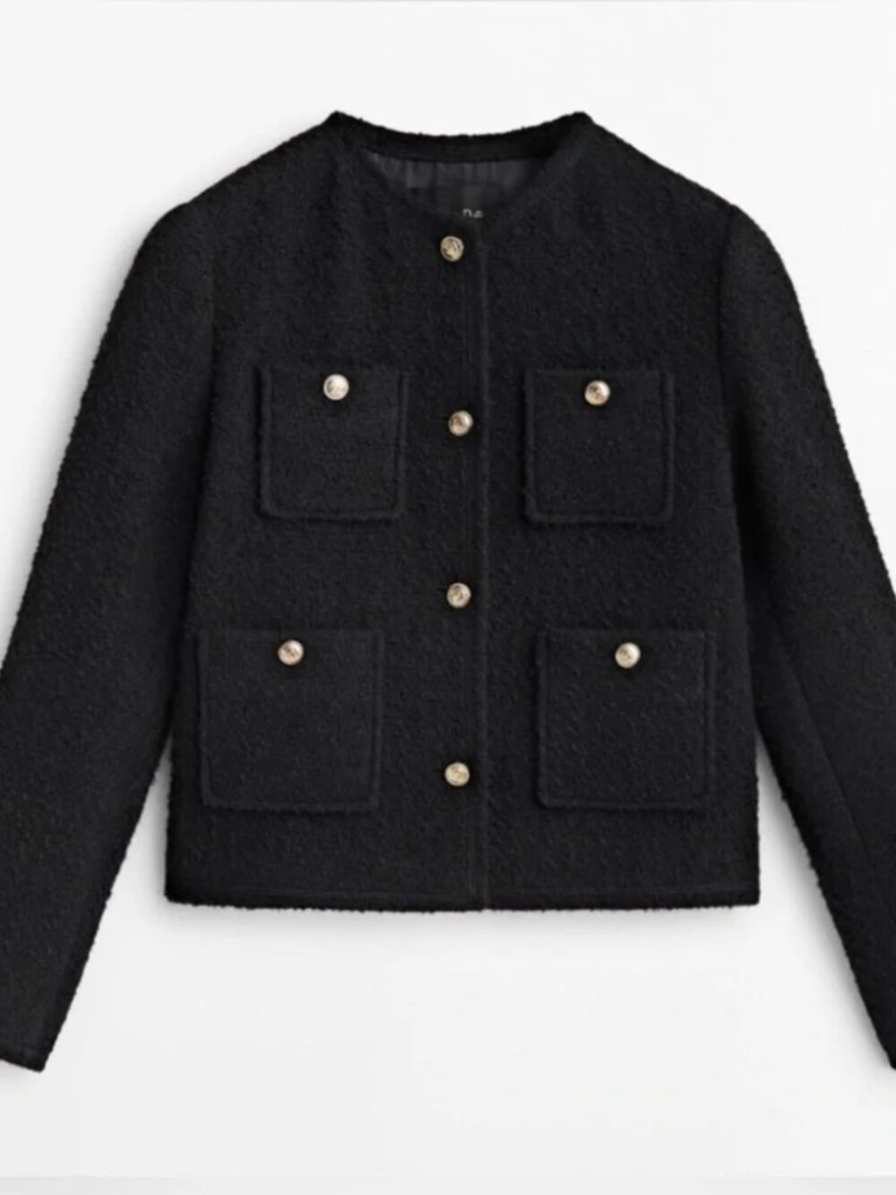 NWOT'S Massimo Dutti textured cropped jacket w/ 4 pockets size small